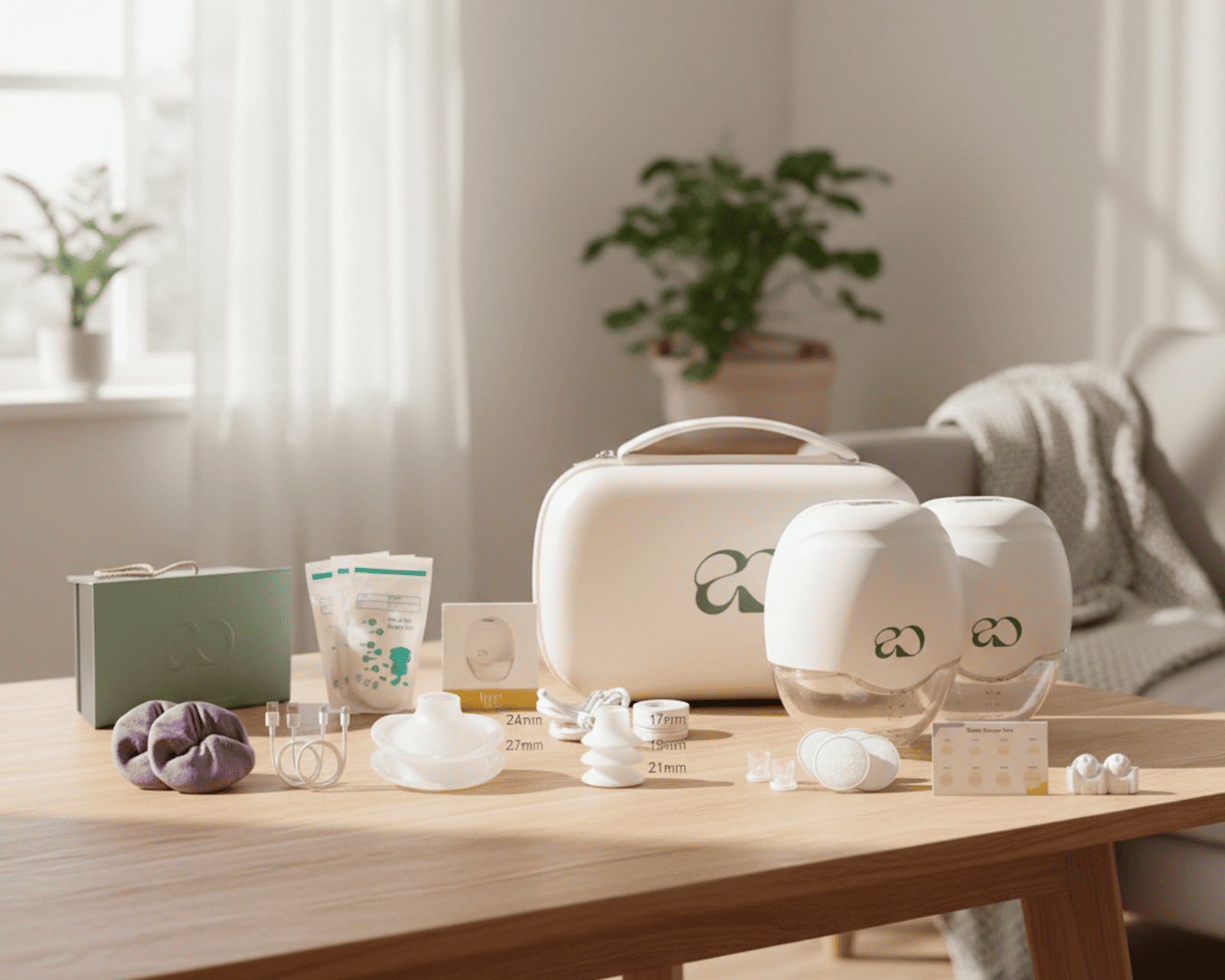 Pack Tire-lait Lyaoma disposé sur table bois